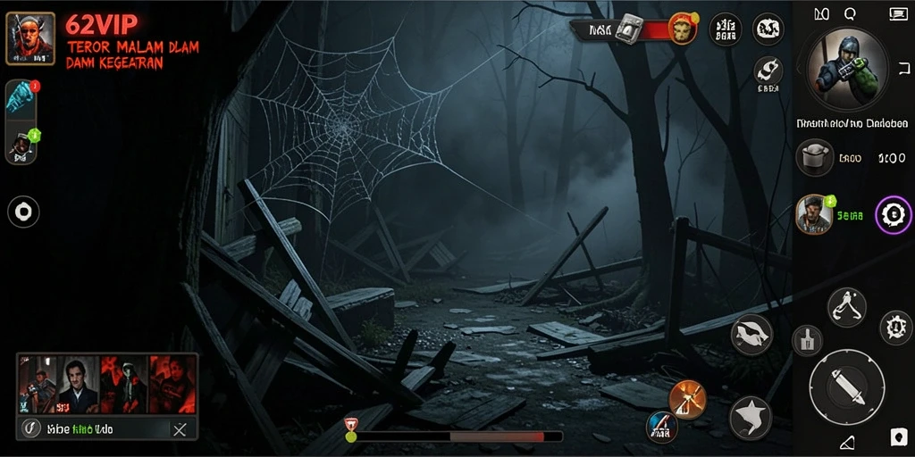 Screenshot gameplay <strong>62VIP</strong> menampilkan momen mencekam yang mendebarkan.