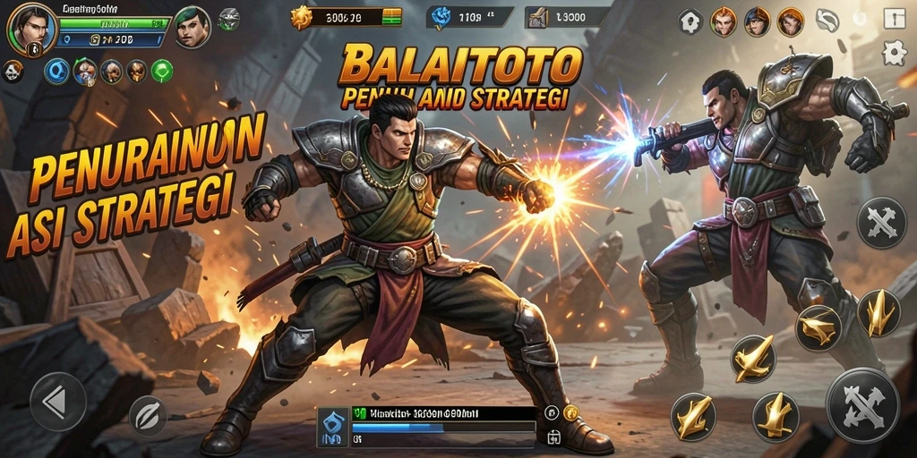 Screenshot gameplay BALAITOTO menampilkan aksi pertarungan yang mendebarkan.