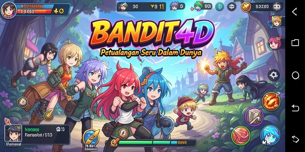 Tangkapan layar BANDIT4D menunjukkan aksi seru karakter dalam pertarungan.