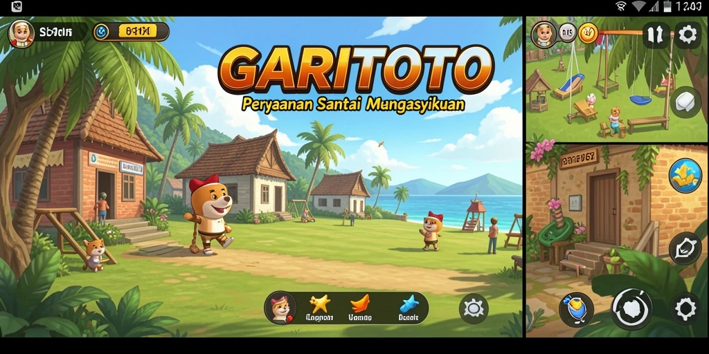 Tampilan gameplay GARITOTO yang menarik dan ceria.