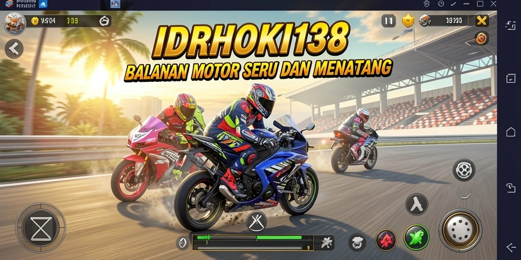 Gameplay seru dan menegangkan dari IDRHOKI138 dengan berbagai lintasan balap.