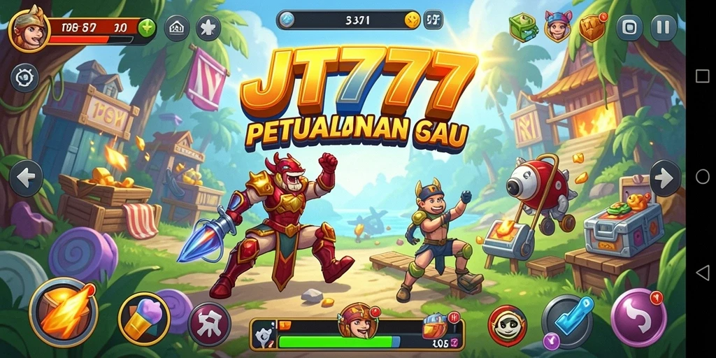 Tampilan screenshot gameplay RT777 yang mendebarkan dan penuh aksi.