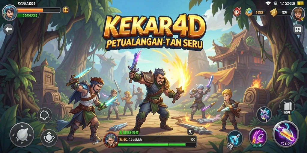 Screenshot menunjukkan dunia petualangan menakjubkan dalam KEKAR4D.