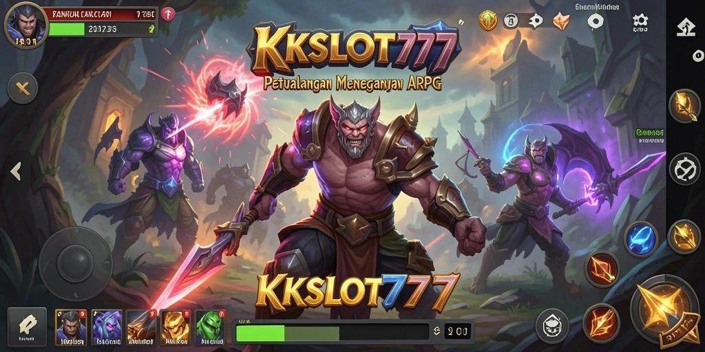 Tampilan gameplay KKSLOT777 yang penuh aksi dan petualangan.