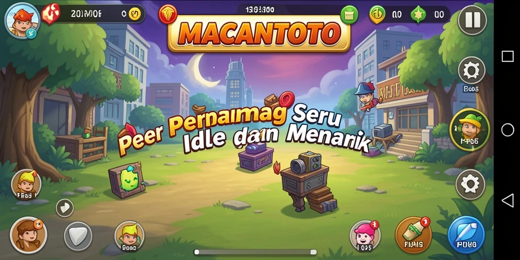 Tampilan menarik dari gameplay Idle MACANTOTO yang menawan.