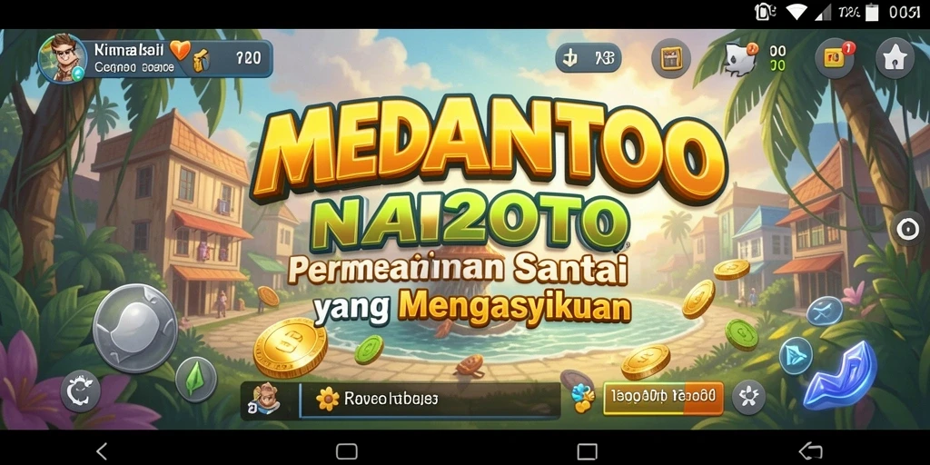 Tampilan gameplay menyenangkan dari MEDANTOTO yang penuh warna.