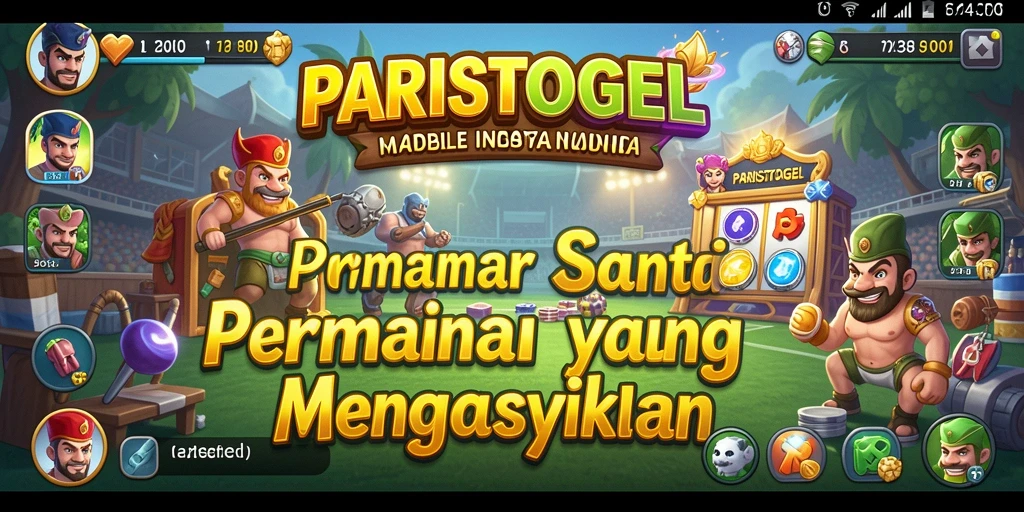 Tampilan gameplay PARISTOGEL yang menyenangkan dan mengasyikkan.