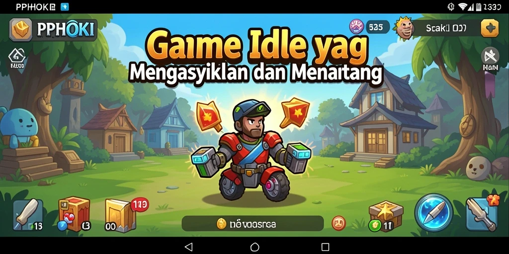 Tampilan gameplay Idle yang menawan dalam PPHOKI.