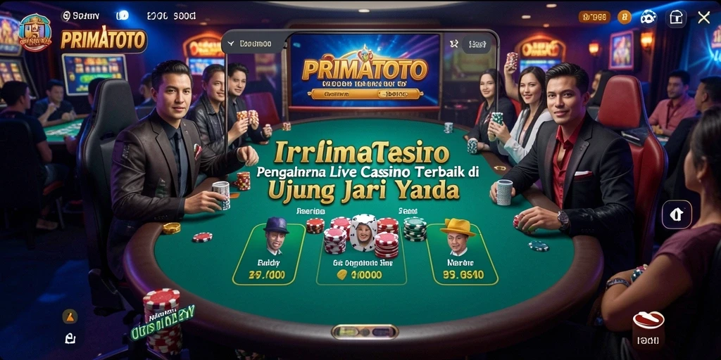 Tampilan gameplay Live Casino PRIMATOTO yang menarik dan interaktif.