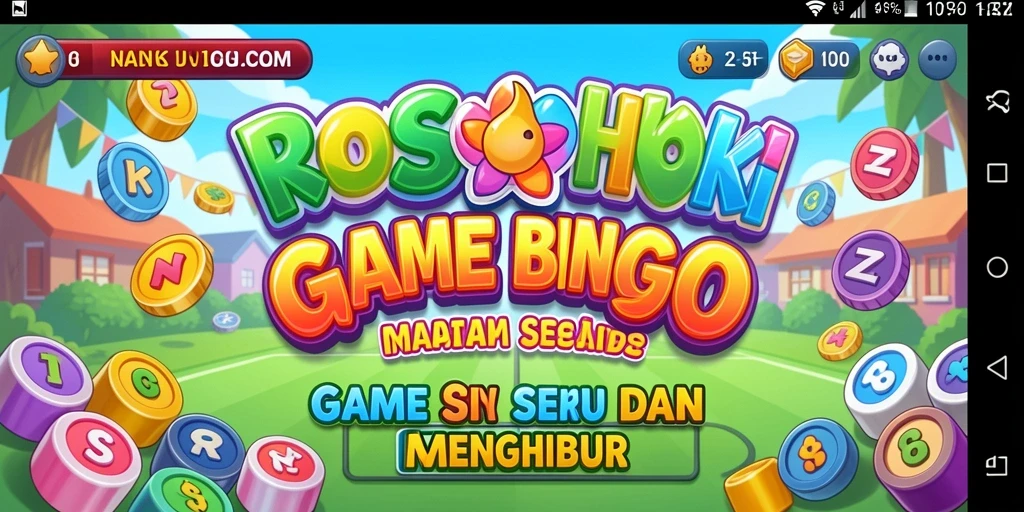 Screenshot ROSOHOKI memperlihatkan gameplay Bingo yang seru.