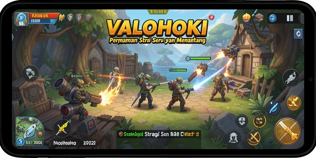 Tampilan gameplay VALOHOKI yang menegangkan dan strategis.